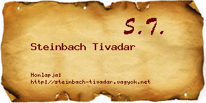 Steinbach Tivadar névjegykártya